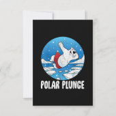 Polar Plunge Ice Jump Polar Beer Winter Swim Kaart (Voorkant)
