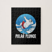 Polar Plunge Ice Jump Polar Beer Winter Swim Legpuzzel (Verticaal)