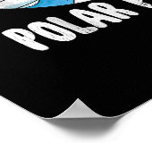 Polar Plunge Ice Jump Polar Beer Winter Swim Poster (Hoek)