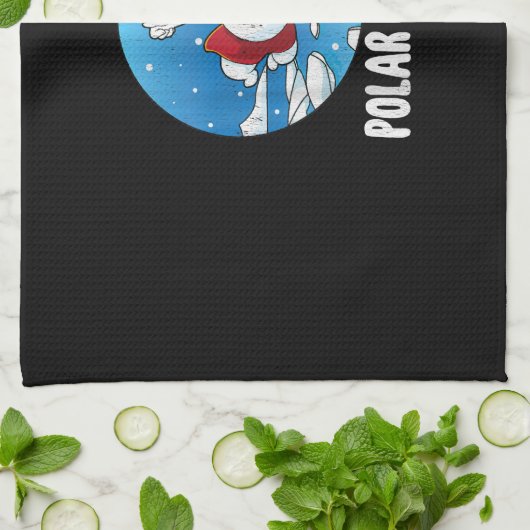 Polar Plunge Ice Jump Polar Beer Winter Swim Theedoek (Gevouwen)