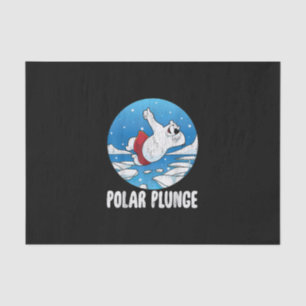 Polar Plunge Ice Jump Polar Beer Winter Swim Tissuepapier