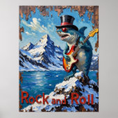 Polar Punk: Guitar Shark Poster (Voorkant)