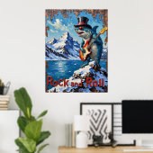 Polar Punk: Guitar Shark Poster (Thuiskantoor)