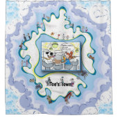 Polar Regions | Valentine’s Day Douchegordijn (Voorkant)