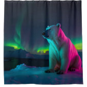 Polar Serenity in Pastels Douchegordijn (Voorkant)