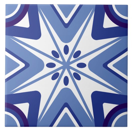 Polar Starburst Tegeltje (Voorkant)