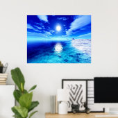 Polar Sunset Poster (Thuiskantoor)