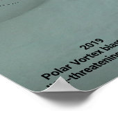 POLAR VORTEX HITS AMERIKA 2019 POSTER (Hoek)