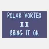 Polar Vortex II Rechthoekige Sticker (Voorkant)