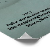 POLAR VORTEX TREFT ITHACA NEW YORK 2019 POSTER (Hoek)