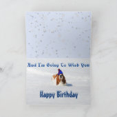 "Polar Vortex" Verjaardag Kaart W / Schattigee Bas (Binnen)