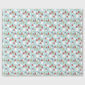 Polar White Beer Penguin-kerstfeestdag Cadeaupapier (Vlak)