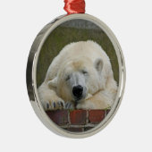 PolarBear20150501 Metalen Ornament (Rechts)