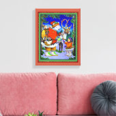 Polarbear Gift Canvas Afdruk (Insitu (Woonkamer))