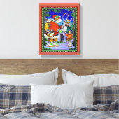 Polarbear Gift Canvas Afdruk (Insitu (Slaapkamer))