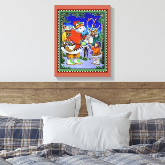 Polarbear Gift Canvas Afdruk (Insitu (Slaapkamer))