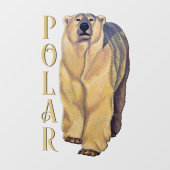 Polarbeer Decal Persoonlijke Beer Kunst (Vel)