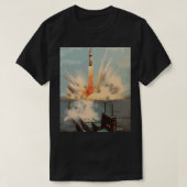 Polaris nucleaire raket onderzeeër lancering retro t-shirt (Design voorkant)