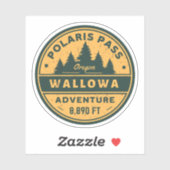polaris pas wallowa wandelen Oregon alpine pas Sticker (Vel)