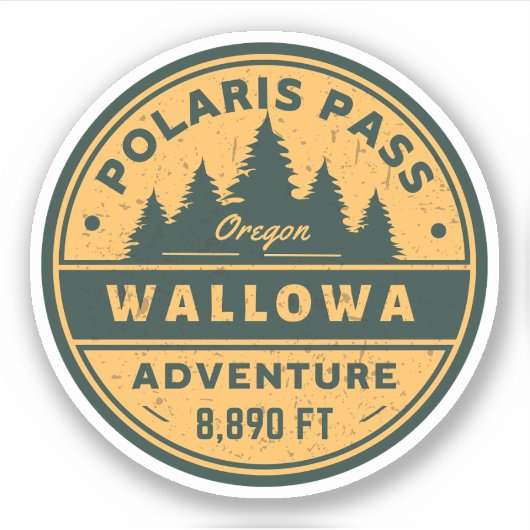 polaris pas wallowa wandelen Oregon alpine pas Sticker (Voorkant)