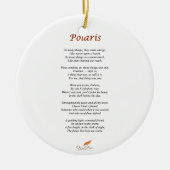 Polaris Poem op Circle Ornament (Voorkant)