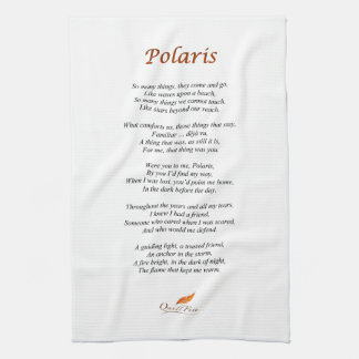 Polaris Poem op keukenhanddoek