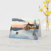 Polaris Sunset Blank Kaart (Gele Bloem)