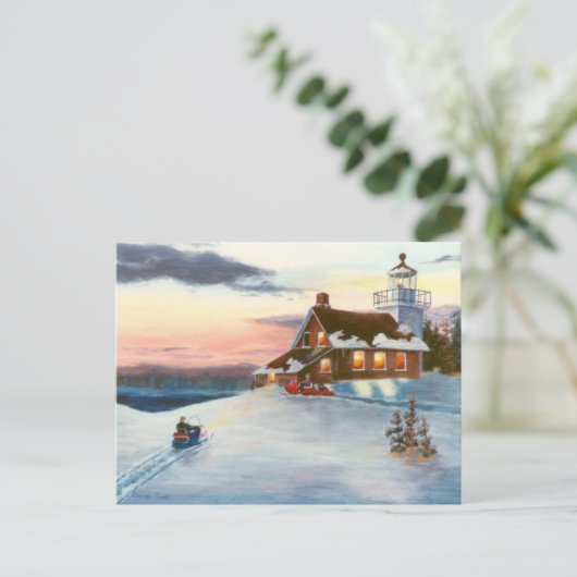 Polaris Sunset Briefkaart (Staand voorkant)