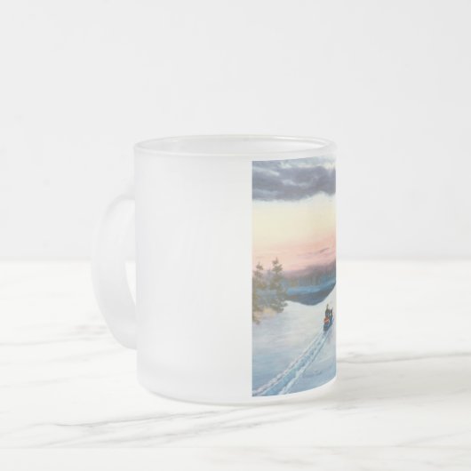 Polaris Sunset Frosted Mok (Voorkant links)