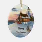 Polaris Sunset kerstversiering Keramisch Ornament (Rechts)