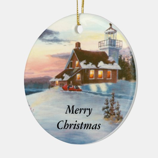 Polaris Sunset kerstversiering Keramisch Ornament (Links)