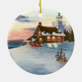 Polaris Sunset kerstversiering Keramisch Ornament (Achterkant)