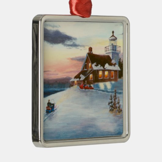 Polaris Sunset Lighthouse Ornament (Rechts)