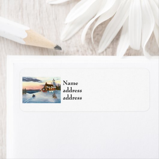 Polaris Sunset Return Address Labels (Insitu)