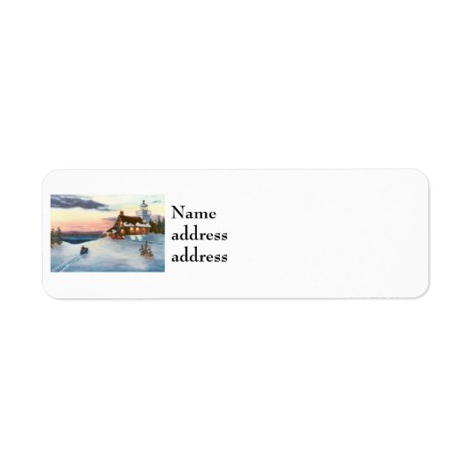 Polaris Sunset Return Address Labels (Voorkant)