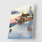 Polaris Sunset Wall Clock Vierkante Klok (Hoek)