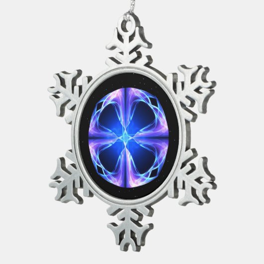 Polaris Tin Sneeuwvlok Ornament (Rechts)