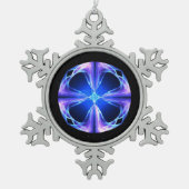 Polaris Tin Sneeuwvlok Ornament (Voorkant)