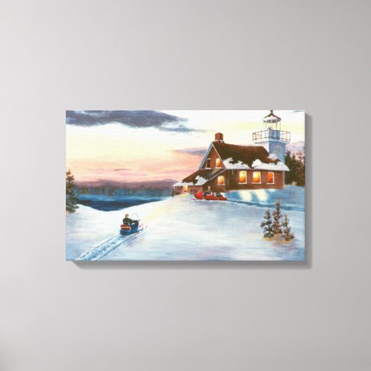 Polaris Zonsondergang Verpakt Canvas Print (Voorkant)