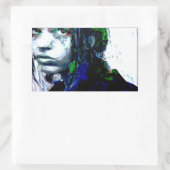 polariteit : kerica rechthoekige sticker (Tas)