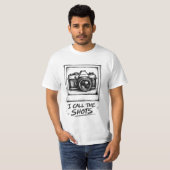 Polaroid Camera Schets Ik Bepaal de Regels Sarcast T-shirt (Voorkant volledig)