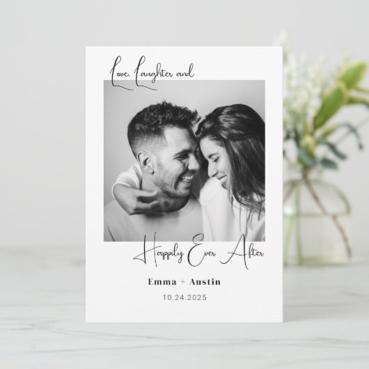 Polaroid foto citaat Sla de datum op Kaart (Staand voorkant)