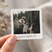 Polaroid Fotostickers | Aangepaste Vintage Retro K Vierkante Sticker