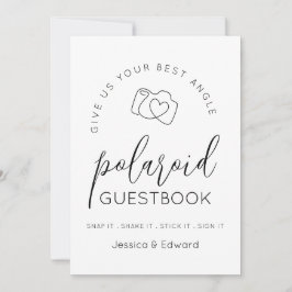 Polaroid Gastenboek Beste Hoek Zwart Wit Modern