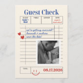 POLAROID Guest Check Save The Date Kaart (Voorkant)