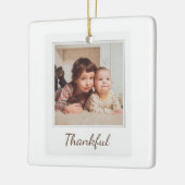 Polaroid stijl foto Ornament - Dankbaar (Links)