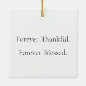 Polaroid stijl foto Ornament - Dankbaar (Achterkant)