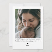 Polaroid Style 2 foto's eerste keer Moederdag Feestdagenkaart (Achterkant)