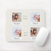 Polaroid Style Photo Mousepad – Dankbaar & Gezegen Muismat (Met muis)