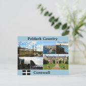 Poldark Country Cornwall Fotocollage Briefkaart (Staand voorkant)